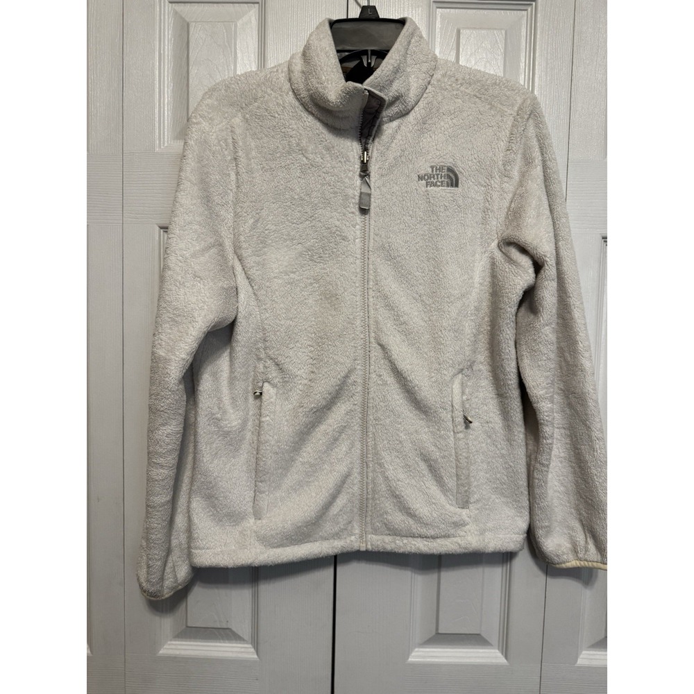 The North Face Osito Women's Full Zip Jacket White Solid‎ Outdoor Size M/M